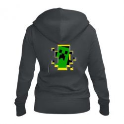 Женское худи на молнии Minecraft 3D - PrintSalon