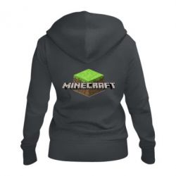 Женское худи на молнии Minecraft Land - PrintSalon