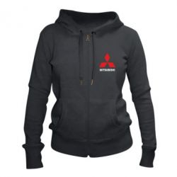 Женское худи на молнии MITSUBISHI - PrintSalon