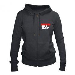 Женское худи на молнии MMA All day - PrintSalon