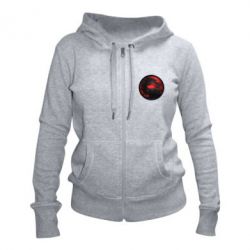 Жіноче худі на блискавці Mortal Kombat Logo - PrintSalon
