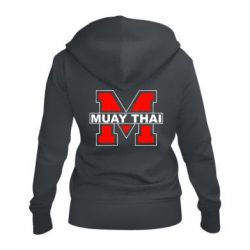 Женское худи на молнии Muay Thai Big M - PrintSalon