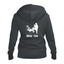 Женское худи на молнии Muay Thai Fighters - PrintSalon