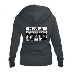 Женское худи на молнии N.W.A. - PrintSalon