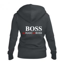 Женское худи на молнии Не Hugo, но Boss - PrintSalon