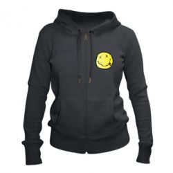 Жіноче худі на блискавці Nirvana Logo 3D - PrintSalon