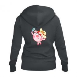 Женское худи на молнии Нюша в шляпке - PrintSalon