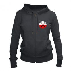 Женское худи на молнии Pink Floyd Main Logo - PrintSalon