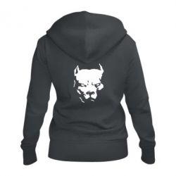 Женское худи на молнии Питбуль - PrintSalon