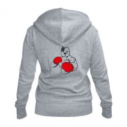 Жіноче худі на блискавці Pitbull Boxing Logo - PrintSalon