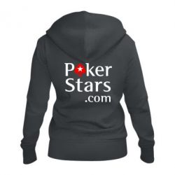 Женское худи на молнии Poker Stars - PrintSalon