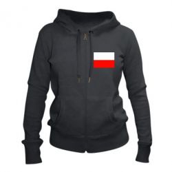 Женское худи на молнии Польша - PrintSalon