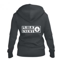 Жіноче худі на блискавці Public Enemy