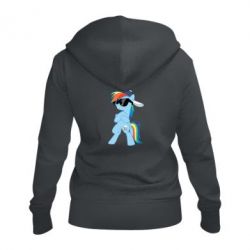 Женское худи на молнии Rainbow Dash Cool - PrintSalon