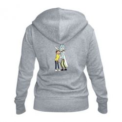 Женское худи на молнии Rick and Morti