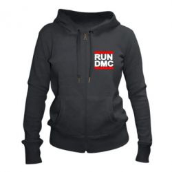 Женское худи на молнии RUN DMC - PrintSalon