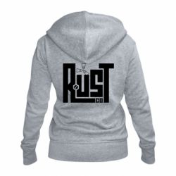 Жіноче худі на блискавці Rust со