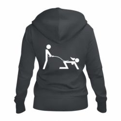 Женское худи на молнии Садо-мазо - PrintSalon