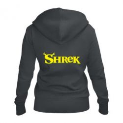 Женское худи на молнии Shrek - PrintSalon