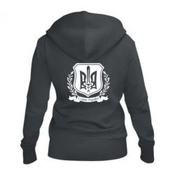 Жіноче худі на блискавці Слава Україні (вінок) - PrintSalon