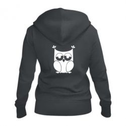 Женское худи на молнии Сова - PrintSalon