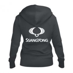 Жіноче худі на блискавці SsangYong Logo - PrintSalon