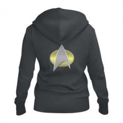 Женское худи на молнии Star Trek Gold Logo - PrintSalon