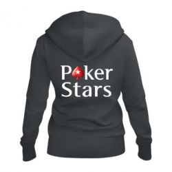 Женское худи на молнии Stars of Poker - PrintSalon