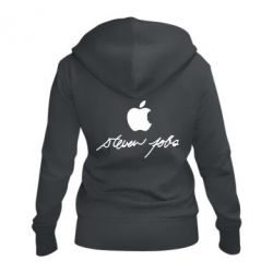 Женское худи на молнии Steve Jobs - PrintSalon