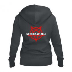 Женское худи на молнии Supernatural - PrintSalon