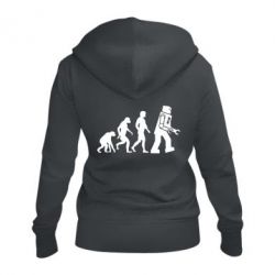 Женское худи на молнии The Bing Bang theory Evolution - PrintSalon