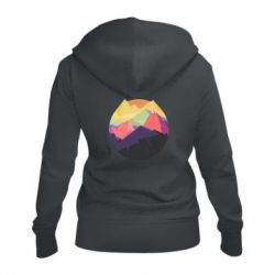 Женское худи на молнии The mountains Art - PrintSalon