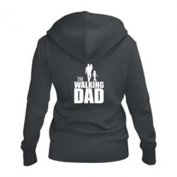 Женское худи на молнии The walking dad-PrintSalon Женское худи на молнии The walking dad