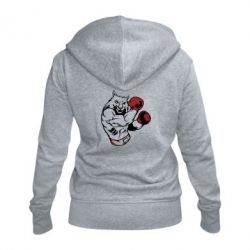 Женское худи на молнии The Wolf Boxer - PrintSalon