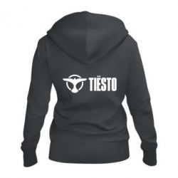 Женское худи на молнии Tiesto Logo 2 - PrintSalon