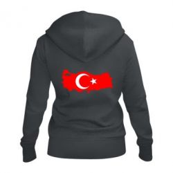 Женское худи на молнии Turkey - PrintSalon