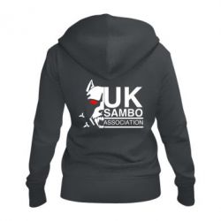 Женское худи на молнии UK Sambo Association - PrintSalon