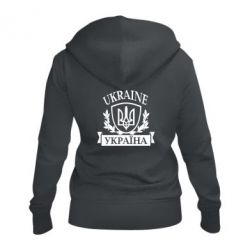Женское худи на молнии Україна ненька - PrintSalon