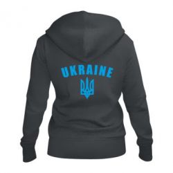 Женское худи на молнии Ukraine + герб - PrintSalon