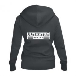 Женское худи на молнии Ultimatum Boxing - PrintSalon