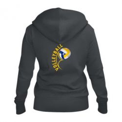 Женское худи на молнии Волейбол - PrintSalon