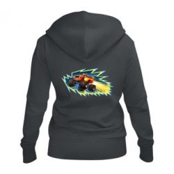 Женское худи на молнии Вспыш 2 - PrintSalon