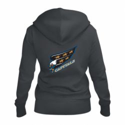 Женское худи на молнии Washington Capitals Logo - PrintSalon