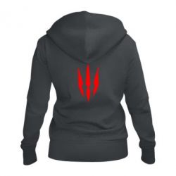 Женское худи на молнии Wiedzmin logo - PrintSalon