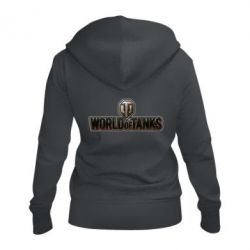 Жіноче худі на блискавці World Of Tanks Logo - PrintSalon