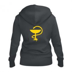 Женское худи на молнии Здравоохранение - PrintSalon