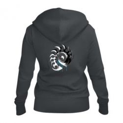 Женское худи на молнии Zerg Symbol - PrintSalon