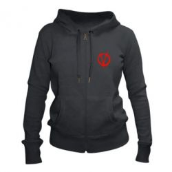 Женское худи на молнии Знак Вендетты - PrintSalon