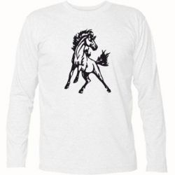 Футболка с длинным рукавом Жеребец - PrintSalon