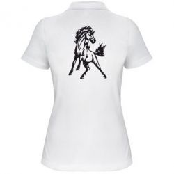 Женское поло Жеребец - PrintSalon